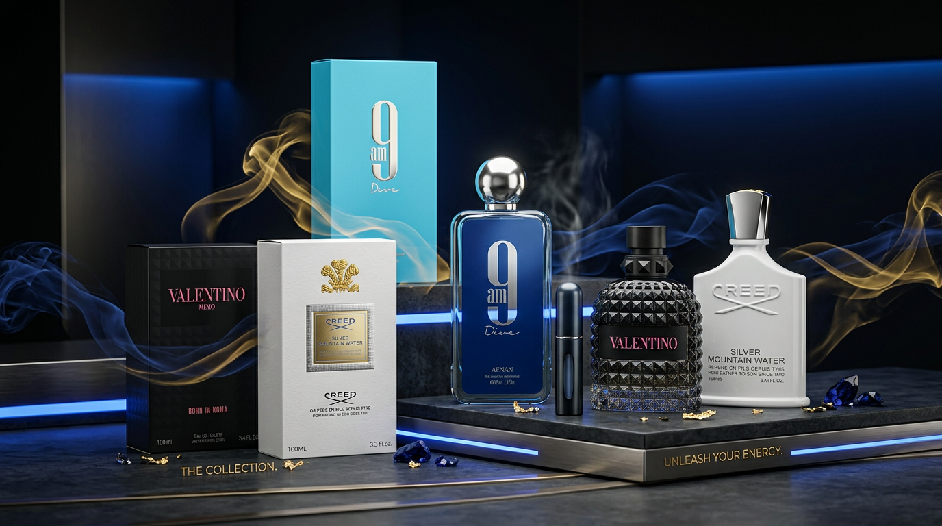 Pack Luxury (Valentinno Born In Roma - 9AM Dive - Creed Silver)