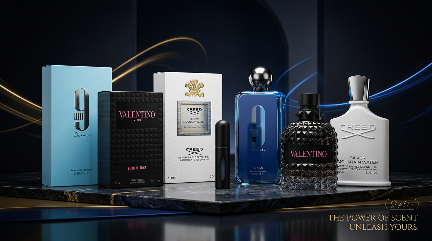 Pack Luxury (Valentinno Born In Roma - 9AM Dive - Creed Silver)